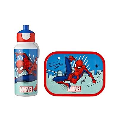 Mepal Campus lunchset Lunchset voor kinderen met pop-up drinkfles en lunchbox Lunchset voor school BPA-vrij 400 ml + 750 ml Spiderman Mepal Campus lunchset Lunchset voor kinderen met pop-up drinkfles en lunchbox Lunchset voor school BPA-vrij 400 ml + 750 ml Spiderman