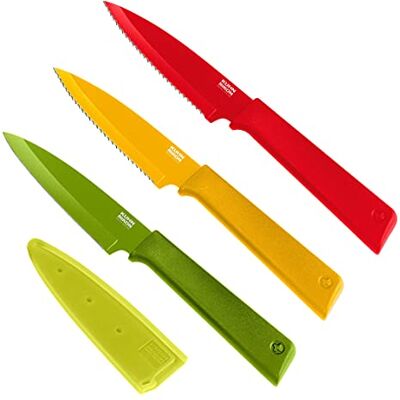 KUHN RIKON Colori+ 3-delige voorbereiding messenset, meerkleurig KUHN RIKON Colori+ 3-delige voorbereiding messenset, meerkleurig