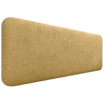 DHOME Gestoffeerd hoofdeinde, glad, afgerond, van gladde stof, voor muur, akoestisch, absorberend, voor slaapkamer (mosterd, 145 cm) DHOME Gestoffeerd hoofdeinde, glad, afgerond, van gladde stof, voor muur, akoestisch, absorberend, voor slaapkamer (mosterd, 145 cm)
