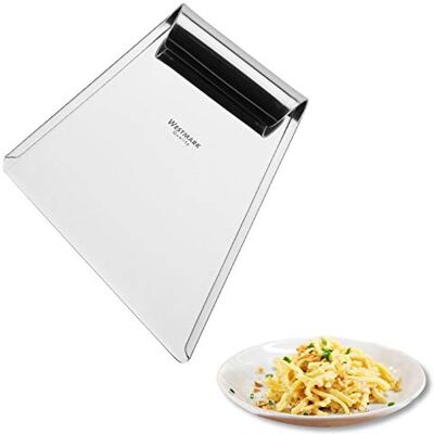 Westmark Deegschraper voor de traditionele bereiding van spätzle, roestvrij staal, zilver, 61152270 Westmark Deegschraper voor de traditionele bereiding van spätzle, roestvrij staal, zilver, 61152270