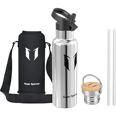 Super Sparrow waterfles Houdt vloeistoffen perfect warm of koud met dubbelwandig vacuüm geïsoleerd BPA-vrij / lekvrij, 350 ml / 500 ml / 620 ml / 791 ml Voor fitness en buitenenthousiasten Super Sparrow waterfles Houdt vloeistoffen perfect warm of koud met dubbelwandig vacuüm geïsoleerd BPA-vrij / lekvrij, 350 ml / 500 ml / 620 ml / 791 ml Voor fitness en buitenenthousiasten