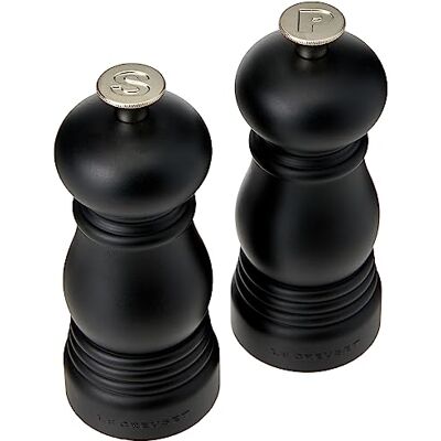 Le Creuset Zout- en pepermolenset, keramisch mechanisme, mat zwart, 44900110000000 Le Creuset Zout- en pepermolenset, keramisch mechanisme, mat zwart, 44900110000000