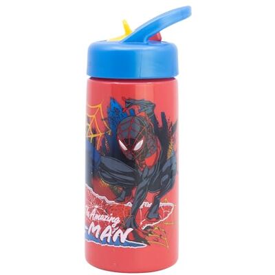 Stor Spiderman Sportfles met rietje en geïntegreerde handgreep, 410 ml Stor Spiderman Sportfles met rietje en geïntegreerde handgreep, 410 ml