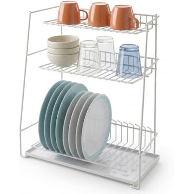 Metaltex 32434414080 ATOLL afdruiprek met 3 niveaus, gelamineerde draad, LDPE, wit, 42 x 22 x 50 cm Metaltex 32434414080 ATOLL afdruiprek met 3 niveaus, gelamineerde draad, LDPE, wit, 42 x 22 x 50 cm
