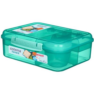 Sistema Bento-kom voor fruit/yoghurt, 1,65 l, kunststof, meerkleurig, 18,5 x 21,8 x 7,7 cm Sistema Bento-kom voor fruit/yoghurt, 1,65 l, kunststof, meerkleurig, 18,5 x 21,8 x 7,7 cm