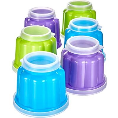 IBILI 756500 geleivormen (blisterverpakking), kunststof, meerkleurig, 21,0 x 7,18 x 5,41 cm, 6 stuks IBILI 756500 geleivormen (blisterverpakking), kunststof, meerkleurig, 21,0 x 7,18 x 5,41 cm, 6 stuks