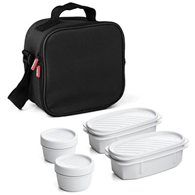 TATAY Urban Food Kit, Stof, Zwart, 22,5 x 10 x 22 cm TATAY Urban Food Kit, Stof, Zwart, 22,5 x 10 x 22 cm
