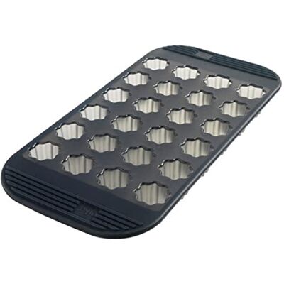 mastrad F43514 Bakvorm 28 Mini Cannelés – 100% premium siliconen – anti-aanbaklaag – perfecte grip – rookgrijs mastrad F43514 Bakvorm 28 Mini Cannelés – 100% premium siliconen – anti-aanbaklaag – perfecte grip – rookgrijs