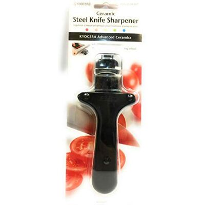 Kyocera RSN-20BK handmatige messenslijper, staal, keramiek, zwart Kyocera RSN-20BK handmatige messenslijper, staal, keramiek, zwart