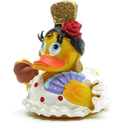 Duckshop Flamenco badeend 8,5 cm wit Duckshop Flamenco badeend 8,5 cm wit