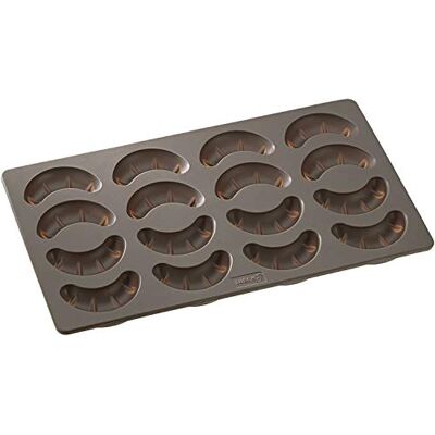 Lurch 65015 Flexiform bakvorm voor croissants, vanille, siliconen, bruin, 20 x 15 x 10 cm Lurch 65015 Flexiform bakvorm voor croissants, vanille, siliconen, bruin, 20 x 15 x 10 cm