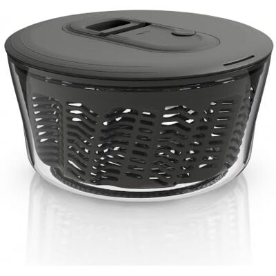 Zyliss Easy Spin 3 Klassieke slacentrifuge van kunststof met schenktuit en stopknop, AquaVent-technologie, antislip bodem, BPA-vrij, vaatwasmachinebestendig, grijs, 3,5 l/23 cm Zyliss Easy Spin 3 Klassieke slacentrifuge van kunststof met schenktuit en stopknop, AquaVent-technologie, antislip bodem, BPA-vrij, vaatwasmachinebestendig, grijs, 3,5 l/23 cm