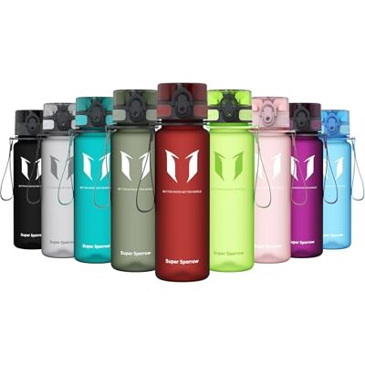 Super Sparrow waterfles, drinkfles, BPA-vrij, geschikt voor sport, wandelen, school, kantoor, buiten, 500 ml Super Sparrow waterfles, drinkfles, BPA-vrij, geschikt voor sport, wandelen, school, kantoor, buiten, 500 ml