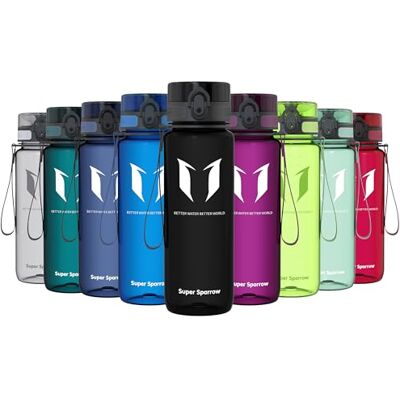 Super Sparrow Sportfles & Morsvrije Kinderfles 750ml BPA-vrij Ideale Tritan Waterfles voor Sport, Fiets, Fitness, Universiteit, Buiten Licht, Duurzaam Drinkfles Super Sparrow Sportfles & Morsvrije Kinderfles 750ml BPA-vrij Ideale Tritan Waterfles voor Sport, Fiets, Fitness, Universiteit, Buiten Licht, Duurzaam Drinkfles