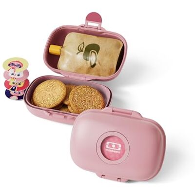 monbento Snackbox Kinderen MB Gram Blush Hermetische Snackdoos voor Jongens en meisjes Ideaal School/Park Vrij van BPA Duurzaam en veilig Roze monbento Snackbox Kinderen MB Gram Blush Hermetische Snackdoos voor Jongens en meisjes Ideaal School/Park Vrij van BPA Duurzaam en veilig Roze