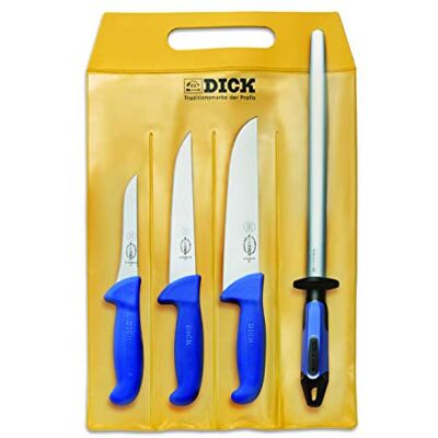 F.Dick Dick Ergo Grip 4-delige Ergogrip messenset F.Dick Dick Ergo Grip 4-delige Ergogrip messenset