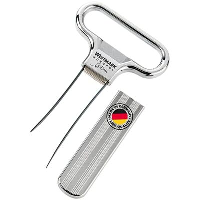 Westmark Kurkentrekker met flesopener, monopol editie, staal/gegoten zink, Ah-So, verchroomd, 6285336C, zilver Westmark Kurkentrekker met flesopener, monopol editie, staal/gegoten zink, Ah-So, verchroomd, 6285336C, zilver