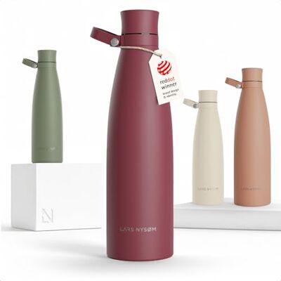 LARS NYSØM Drinkfles Roestvrij Staal 1000ml BPA-vrij Geïsoleerde Fles 1,00 Liter Lekvrije Waterfles voor Sport, Fiets, Hond, Baby, Kids Acier Inoxydable Gourde Isotherme 12h Chaud 24h Froid Gourde Étanche pour Le Sport et la Bicyclette Gourde Eau LARS NYSØM Drinkfles Roestvrij Staal 1000ml BPA-vrij Geïsoleerde Fles 1,00 Liter Lekvrije Waterfles voor Sport, Fiets, Hond, Baby, Kids Acier Inoxydable Gourde Isotherme 12h Chaud 24h Froid Gourde Étanche pour Le Sport et la Bicyclette Gourde Eau
