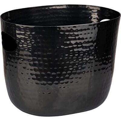 APS 36109 Grote aluminium wijn-/champagne-emmer met 2 handgrepen aan de zijkant voor 1-2 flessen, metalen look, 25,5 x 19 x 20 cm APS 36109 Grote aluminium wijn-/champagne-emmer met 2 handgrepen aan de zijkant voor 1-2 flessen, metalen look, 25,5 x 19 x 20 cm