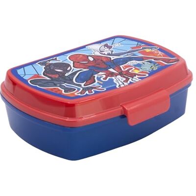 Stor Spider-Man-broodtrommel voor kinderen, rechthoekig, 1333 ml, BPA-vrij, duurzaam kunststof, ideaal voor school en snacks Stor Spider-Man-broodtrommel voor kinderen, rechthoekig, 1333 ml, BPA-vrij, duurzaam kunststof, ideaal voor school en snacks