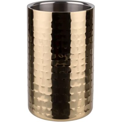 APS 36128 Flessenkoeler, buitendiameter: 12 cm, binnendiameter 10 cm, dubbelwandig, roestvrij staal, hamerlook APS 36128 Flessenkoeler, buitendiameter: 12 cm, binnendiameter 10 cm, dubbelwandig, roestvrij staal, hamerlook