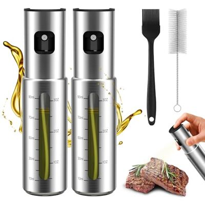 KitchenBoss Keukenoliespray 100 ml: Roestvrijstalen oliespray voor salade, BBQ, koken in de keuken KitchenBoss Keukenoliespray 100 ml: Roestvrijstalen oliespray voor salade, BBQ, koken in de keuken