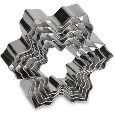 patisse 02016 Set van 5 Sneeuwvloksnijders Roestvrij staal, Zilver, 18,1 x 13,5 x 3,1 cm patisse 02016 Set van 5 Sneeuwvloksnijders Roestvrij staal, Zilver, 18,1 x 13,5 x 3,1 cm