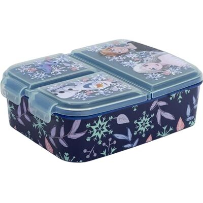 Stor Sandwichbox Frozen voor kinderen, 3 vakken, 2156 ml, BPA-vrij, voor kleuterschool Stor Sandwichbox Frozen voor kinderen, 3 vakken, 2156 ml, BPA-vrij, voor kleuterschool