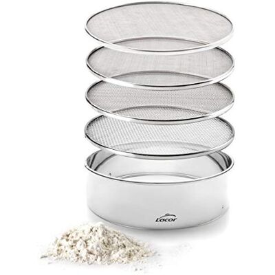 LACOR _683404 ZEEF 4 VERWISSELBARE MAZEN 20 CM,Zilver LACOR _683404 ZEEF 4 VERWISSELBARE MAZEN 20 CM,Zilver
