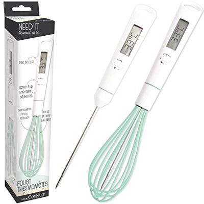 ScrapCooking Scrap Cooking 5167 Thermometer, 2-in-1, keukenthermometer voor het koken van chocolade, karamel, suiker, met afneembare temperatuursonde, siliconen, compatibel met inductie ScrapCooking Scrap Cooking 5167 Thermometer, 2-in-1, keukenthermometer voor het koken van chocolade, karamel, suiker, met afneembare temperatuursonde, siliconen, compatibel met inductie