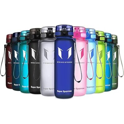 Super Sparrow Sportfles & Morsvrije Kinderfles 750ml BPA-vrij Ideale Tritan Waterfles voor Sport, Fiets, Fitness, Universiteit, Buiten Licht, Duurzaam Drinkfles Super Sparrow Sportfles & Morsvrije Kinderfles 750ml BPA-vrij Ideale Tritan Waterfles voor Sport, Fiets, Fitness, Universiteit, Buiten Licht, Duurzaam Drinkfles