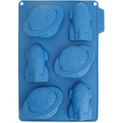 CÉCOA • Mini Espace taartvorm • Platinium siliconen • blauw • 100% levensmiddelen • BPA-vrij CÉCOA • Mini Espace taartvorm • Platinium siliconen • blauw • 100% levensmiddelen • BPA-vrij