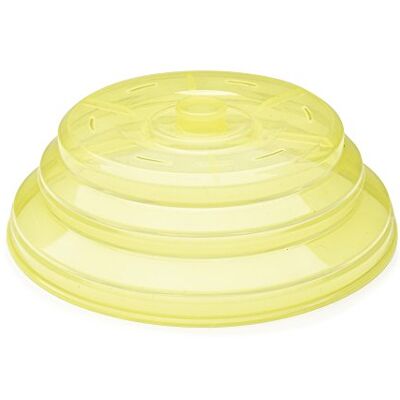 IBILI 798500 Opvouwbaar deksel voor magnetron, siliconen, geel, 26 x 26 x 3 cm IBILI 798500 Opvouwbaar deksel voor magnetron, siliconen, geel, 26 x 26 x 3 cm