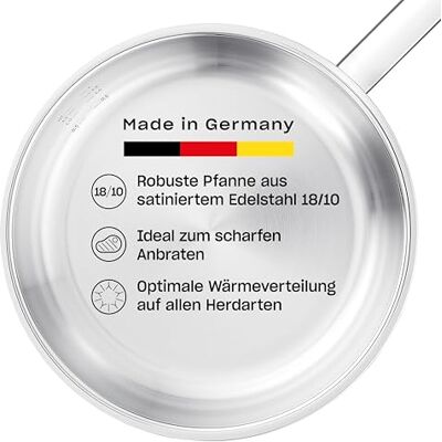 Fissler Roestvrijstalen pan Ø 24 cm met binnenschaal inductie Fissler Roestvrijstalen pan Ø 24 cm met binnenschaal inductie