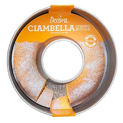 Decora 0075027 Savarine donut-vorm, Ø 28 x H 7,5 cm, antiaanbaklaag Decora 0075027 Savarine donut-vorm, Ø 28 x H 7,5 cm, antiaanbaklaag
