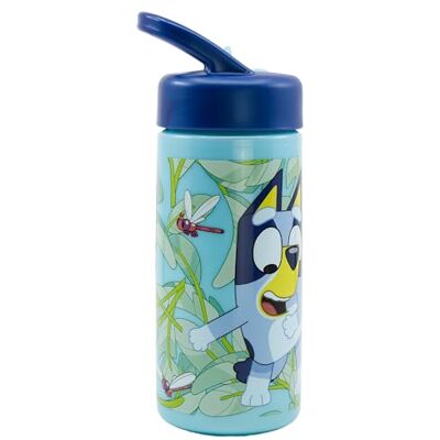 Stor Bluey Bouteille d'eau de sport avec paille et poignée intégrée, 410 ml, bleu, Estándar, Décontractée Stor Bluey Bouteille d'eau de sport avec paille et poignée intégrée, 410 ml, bleu, Estándar, Décontractée