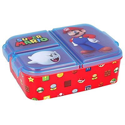 Stor Bundelproduct Euromic compatibel Super Mario broodtrommel met vakken (21420) Stor Bundelproduct Euromic compatibel Super Mario broodtrommel met vakken (21420)