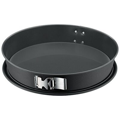 Kaiser La Forme Plus Conische scharnierplaat, 32 cm, met SafeClick-sluiting, ronde cheesecakevorm, snijbestendige geëmailleerde bodem Kaiser La Forme Plus Conische scharnierplaat, 32 cm, met SafeClick-sluiting, ronde cheesecakevorm, snijbestendige geëmailleerde bodem