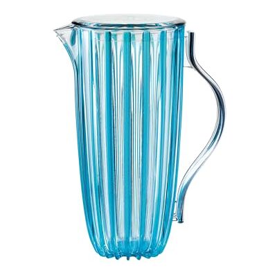 Guzzini Karaf met deksel van biologisch gebaseerde kunststof, blauw, "DOUCEVIE Guzzini Karaf met deksel van biologisch gebaseerde kunststof, blauw, "DOUCEVIE
