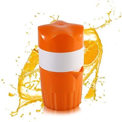 Yosoo Draagbare Handmatige Citruspers voor Sinaasappels Fruitpers Mini Handheld (Kleur: Oranje En Wit) Yosoo Draagbare Handmatige Citruspers voor Sinaasappels Fruitpers Mini Handheld (Kleur: Oranje En Wit)