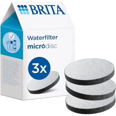 Brita 1020107.0 Waterfilter MicroDisc, 3 Stuks,5.5 x 5.5 x 0.4 cm,Zwart Originele navulling voor waterfilterflessen Active en Vital, vermindert PFAS, chloor, microonzuiverheden en meer Brita 1020107.0 Waterfilter MicroDisc, 3 Stuks,5.5 x 5.5 x 0.4 cm,Zwart Originele navulling voor waterfilterflessen Active en Vital, vermindert PFAS, chloor, microonzuiverheden en meer