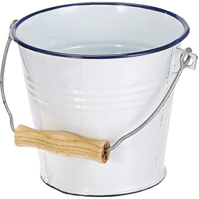 IBILI 903314 emmer, staal, wit, 14 cm IBILI 903314 emmer, staal, wit, 14 cm