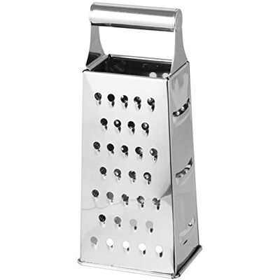 Fackelmann 45447 rasp met 4 zijden, roestvrij staal, zilverkleurig, 20 x 9 x 7 cm Fackelmann 45447 rasp met 4 zijden, roestvrij staal, zilverkleurig, 20 x 9 x 7 cm
