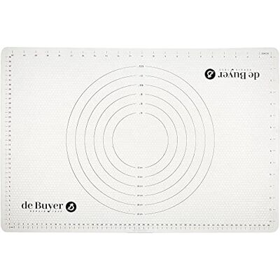 DE BUYER 4937.60 bakmat siliconen anti-aanbaklaag met markeringen, 60 x 40 cm DE BUYER 4937.60 bakmat siliconen anti-aanbaklaag met markeringen, 60 x 40 cm
