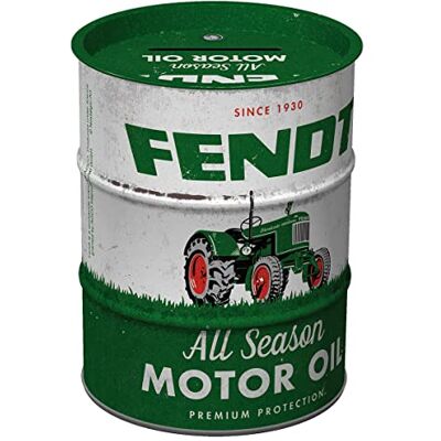 ART Fendt Retro spaarpot 600 ml All Season Motor Oil cadeau-idee voor tractorfans Origineel gelicentieerd product (OLP) Vintage metalen spaarpot ART Fendt Retro spaarpot 600 ml All Season Motor Oil cadeau-idee voor tractorfans Origineel gelicentieerd product (OLP) Vintage metalen spaarpot