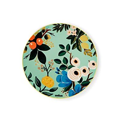 Excelsa Fiori Frida onderzetter, keramiek dolomiet en kurk, 16 x 16 cm Excelsa Fiori Frida onderzetter, keramiek dolomiet en kurk, 16 x 16 cm