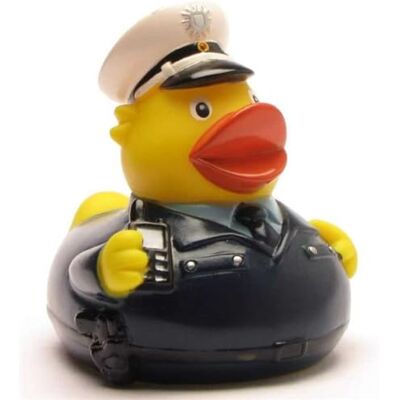 Duckshop I Badeend Politie I Cinner L 7,5 cm incl. sleutelhanger Duckshop I Badeend Politie I Cinner L 7,5 cm incl. sleutelhanger
