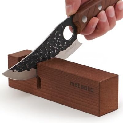 Matsato 2-in-1 handmatige messenslijper en schaar, antislip basis Keramische staven, natuurlijk beukenhout. Voor keukenmessen en huishoudschaar. Matsato 2-in-1 handmatige messenslijper en schaar, antislip basis Keramische staven, natuurlijk beukenhout. Voor keukenmessen en huishoudschaar.