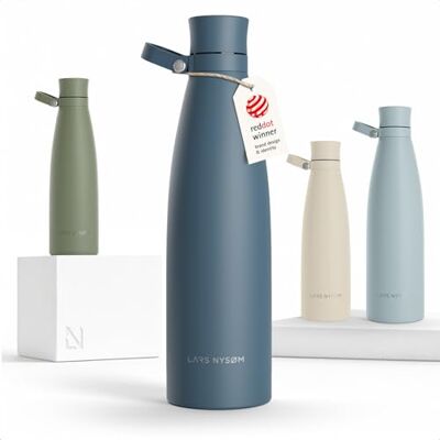 LARS NYSØM Drinkfles Roestvrij Staal 1000ml BPA-vrij Geïsoleerde Fles 1,00 Liter Lekvrije Waterfles voor Sport, Fiets, Hond, Baby, Kids Acier Inoxydable Gourde Isotherme 12h Chaud 24h Froid Gourde Étanche pour Le Sport et la Bicyclette Gourde Eau LARS NYSØM Drinkfles Roestvrij Staal 1000ml BPA-vrij Geïsoleerde Fles 1,00 Liter Lekvrije Waterfles voor Sport, Fiets, Hond, Baby, Kids Acier Inoxydable Gourde Isotherme 12h Chaud 24h Froid Gourde Étanche pour Le Sport et la Bicyclette Gourde Eau