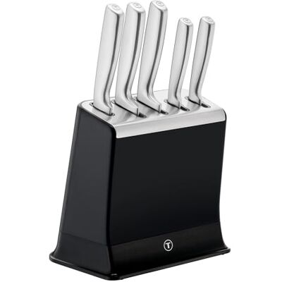 Tefal EverSharp Messenset, 5-delig, met geïntegreerde slijpsteen Tefal EverSharp Messenset, 5-delig, met geïntegreerde slijpsteen